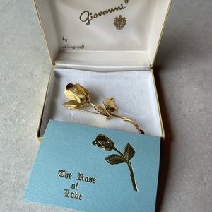 Vintage Rose of Love pin by Giovanni